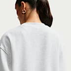 Oversized Nike Sportswear Phoenix Fleece-sweatshirt med rund hals til kvinder