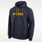 Sudadera con gorro sin cierre Nike Dri-FIT para hombre West Virginia Courtside Basketball Practice