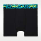 Ropa interior hasta la pretina de jacquard con diseño animal para niños talla grande (paquete de 3) Nike Dri-FIT