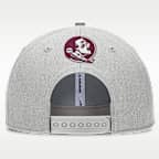 Gorra universitaria Nike ajustable para hombre Florida State On-Field Primetime Rise