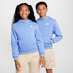 Sudadera con gorro sin cierre para niños talla grande Nike Sportswear Club Fleece