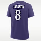Lamar Jackson Baltimore Ravens Women's Nike NFL T-Shirt