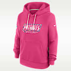 New England Patriots Crucial Catch Standard Issue Women's Nike Dri-FIT NFL Pullover Hoodie
