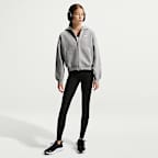 Nike Sportswear Studio Fleece Big Kids' (Girls') Oversized Full-Zip Hoodie