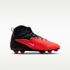 Tacos de fútbol para terrenos múltiples para niños grandes Nike Jr. Phantom 6 High Club