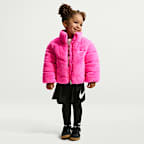 Nike Toddler Quilted Faux Fur Jacket