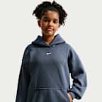 Nike Sportswear Studio Fleece Girls' Oversized Pullover Hoodie
