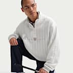 Playera de golf Therma-FIT oversized de medio cierre para hombre Nike Fairway Fresh