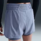 Shorts 2 en 1 Dri-FIT de tiro alto de 8 cm para mujer Nike One