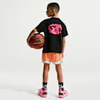 Shorts de básquetbol Dri-FIT para niños talla grande A'ja Wilson