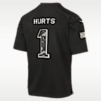 Jersey Nike de la NFL Game para niños talla grande Jalen Hurts Philadelphia Eagles Salute to Service