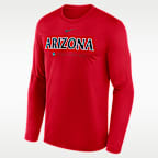 Arizona Courtside Basketball Shootaround Legend Men's Nike Dri-FIT College Long-Sleeve T-Shirt
