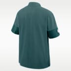 Philadelphia Eagles Sideline Coach Men's Nike NFL 1/2-Zip Short-Sleeve Jacket