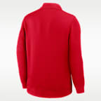 Ohio State Coaches Men's Nike Dri-FIT College Long-Sleeve 1/2-Zip Top