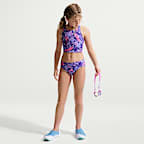 Conjunto de midkini con tirantes cruzados para niña talla grande Nike Swim