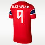 Erling Braut Haaland Norway National Team 2026 Stadium Home Big Kids' Nike Dri-FIT Soccer Jersey