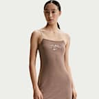 나이키 스포츠웨어 칠 니트 여성 타이트 미니 골지 드레스