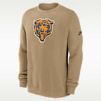 Chicago Bears Swing Pass Rewind Club Men's Nike NFL Pullover Crew