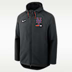 New York Mets Authentic Collection Men's Nike Therma-FIT MLB Full-Zip Hooded Jacket