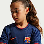 FC Barcelona Third Big Kids' Nike Dri-FIT Soccer Pre-Match Top