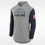 Auburn Basketball Men's Nike Dri-FIT College Long-Sleeve Hooded T-Shirt