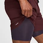 Nike Stride Shorts de correr Dri-FIT de 18 cm 2 en 1 para hombre