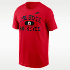 Playera universitaria Nike para hombre Ohio State Vintage Script