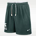 Shorts reversibles universitarios Nike Dri-FIT para hombre Michigan State Courtside