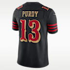 Jersey Nike Dri-FIT de la NFL Limited para hombre Brock Purdy San Francisco 49ers Rivalries Collection