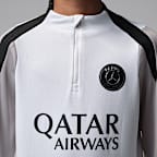 Haut d'entraînement de foot en maille Jordan Dri-FIT Paris Saint-Germain Strike Night Edition pour ado