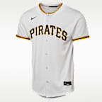 Paul Skenes Pittsburgh Pirates Baseline Big Kids' Nike MLB Home Replica Jersey