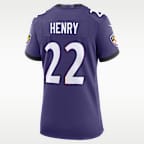Derrick Henry Baltimore Ravens Women's Nike NFL Game Jersey
