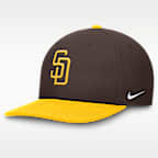 Gorra Nike Dri-FIT de la MLB ajustable para hombre San Diego Padres Pro