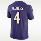 Jersey de la NFL Nike Dri-FIT Limited para hombre Zay Flowers Baltimore Ravens