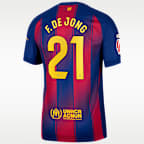 Frenkie de Jong Barcelona 2025/26 Match Home Men's Nike Dri-FIT ADV Soccer Jersey