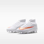 Tacos de futbol para terrenos múltiples de corte high para niños grandes Nike Jr. Mercurial Superfly 11 Club