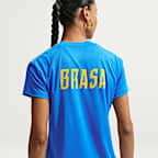 Brazil Strike Women's Nike Soccer Dri-FIT Short-Sleeve Top