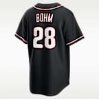 Jersey Nike de la MLB Replica Fashion para hombre Alec Bohm Philadelphia Phillies