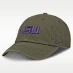 Gorra ajustable universitaria Nike para hombre LSU Primetime Club