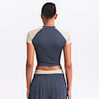 NikeSKIMS Matte Shine Mix Women's Short-Sleeve Crop Top