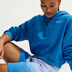 Shorts de tiro medio para mujer Nike Sportswear Phoenix Fleece