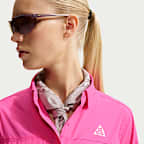 Playera de trail running de manga larga con botones para mujer ACG "Aireez"