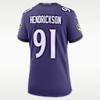 Trey Hendrickson Baltimore Ravens Women's Nike NFL Game Jersey