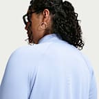 Playera de correr Dri-FIT UV de cierre de 1/4 para mujer (talla grande) Nike Swift