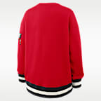 Sudadera de cuello redondo sin cierre universitaria Nike para mujer Georgia Legacy