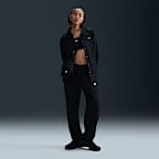Pants de entrenamiento oversized de tiro medio para mujer Nike Sportswear Club Fleece