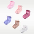 Nike Kids' Lettuce Welt Ankle Socks (6 Pairs)