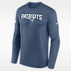 New England Patriots Rivalries Collection Sideline Legend Men's Nike Dri-FIT NFL Long-Sleeve T-Shirt