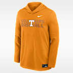 Playera de manga larga universitaria Nike Dri-FIT con gorro para hombre Tennessee Dugout