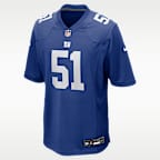 Jersey Nike de la NFL Game para hombre Abdul Carter New York Giants 2025 NFL Draft First Round Pick